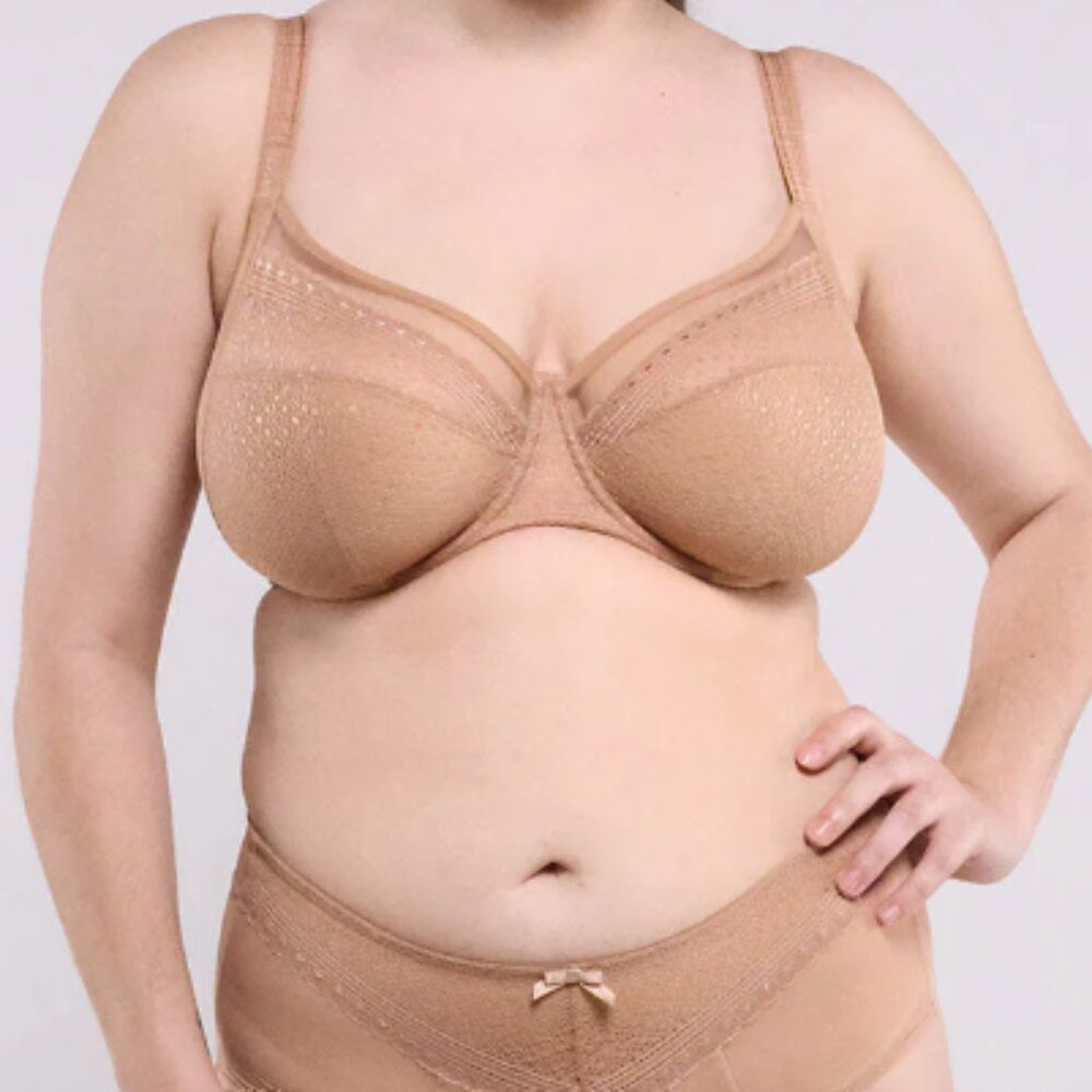 Understance Salma FlexWire Full Coverage Lace Bra Cafe Au Lait US 34H